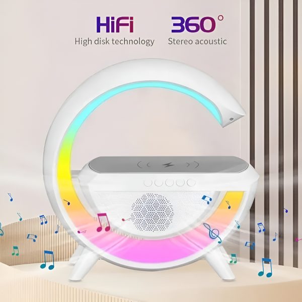 G-Glow 4-in-1 RGB Lamp with Wireless Charger & Speaker