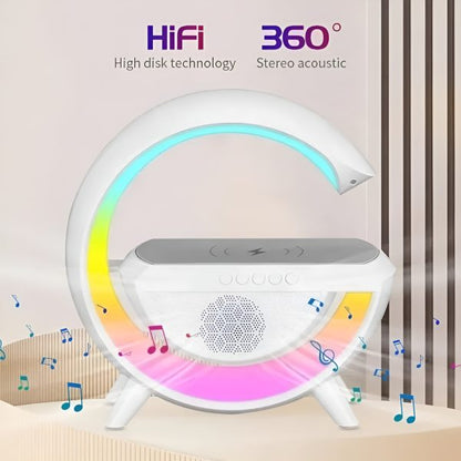 G-Glow 4-in-1 RGB Lamp with Wireless Charger & Speaker