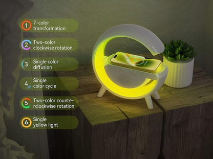 G-Glow 4-in-1 RGB Lamp with Wireless Charger & Speaker