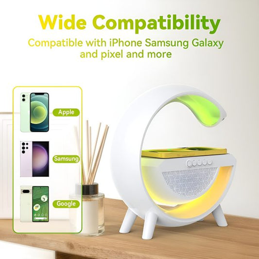 G-Glow 4-in-1 RGB Lamp with Wireless Charger & Speaker