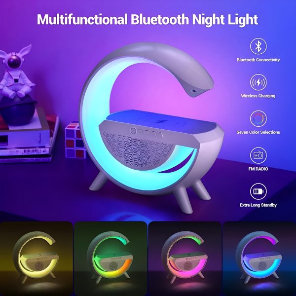 G-Glow 4-in-1 RGB Lamp with Wireless Charger & Speaker