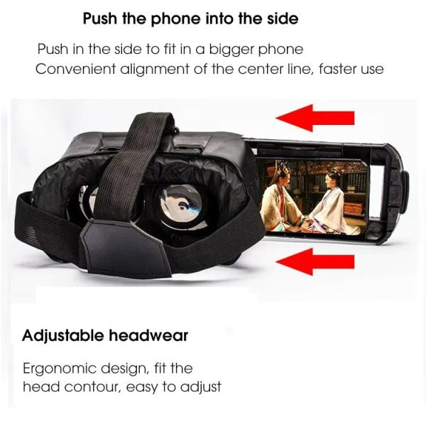 3D VR Headset with Remote